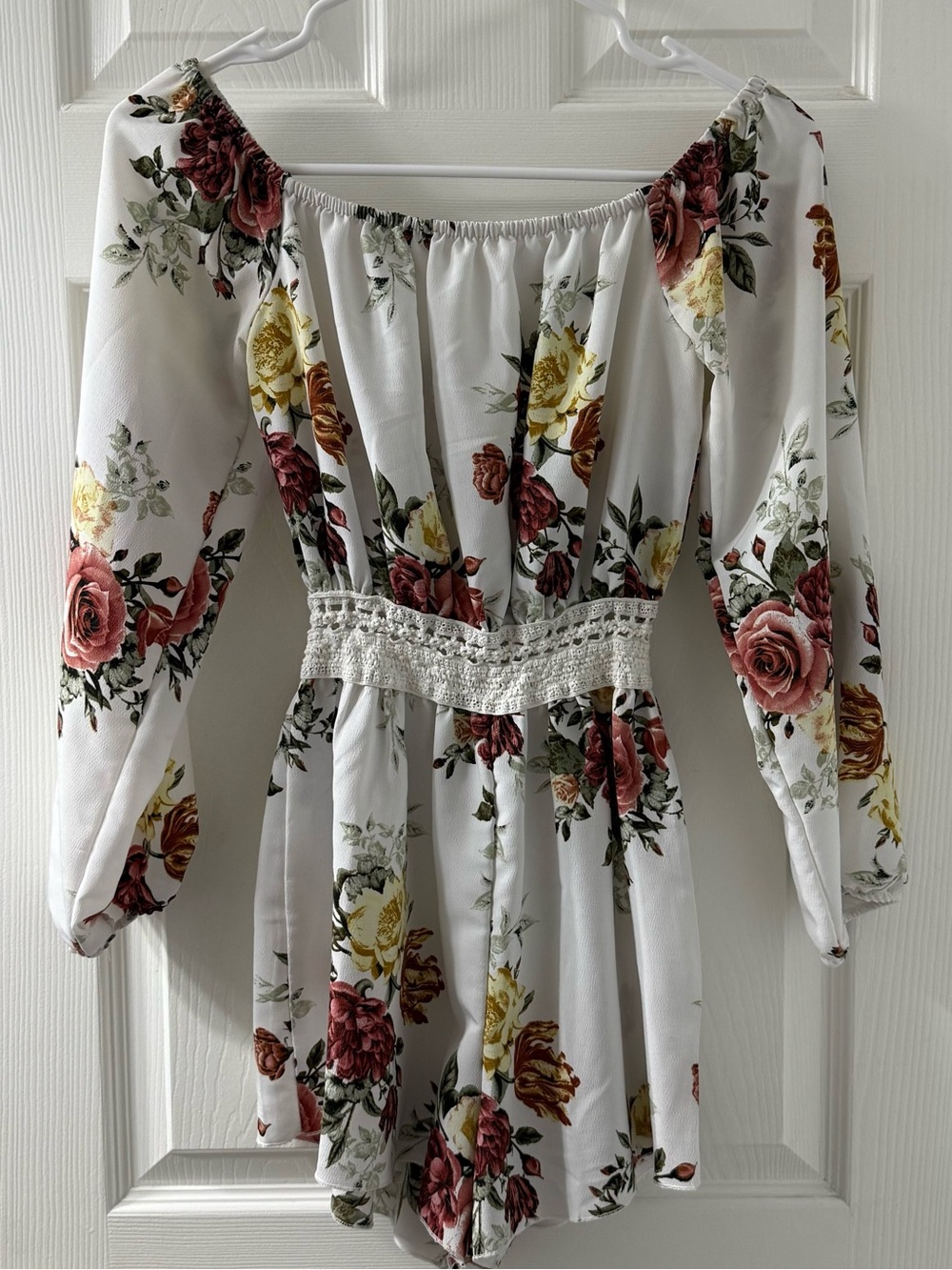 Ardene White Floral Romper